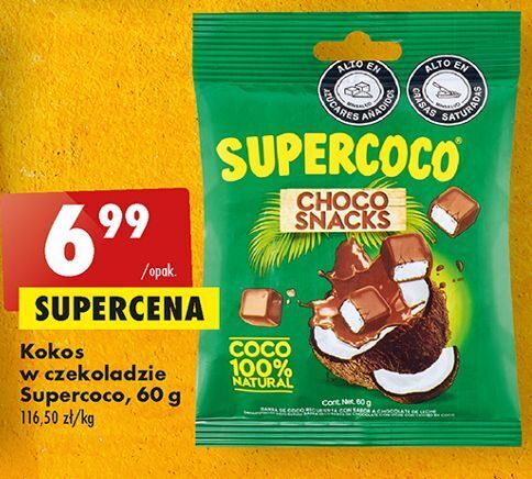 Biedronka Kokos w czekoladzie supercoco oferta
