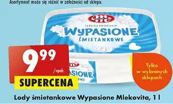 Biedronka Lody śmietankowe mlekovita wypasione oferta