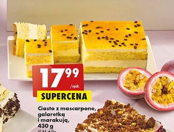 Biedronka Ciasto z mascarpone i galaretka marakują oferta