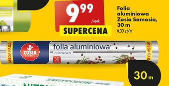 Biedronka Folia aluminiowa 30 m z tłoczeniem zosia samosia oferta