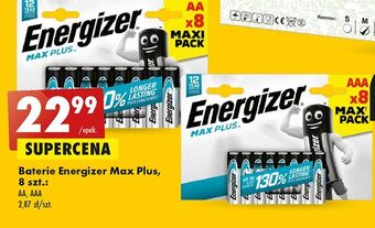 Biedronka Baterie aaa energizer max plus oferta