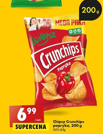 Biedronka Chipsy paprykowe crunchips oferta