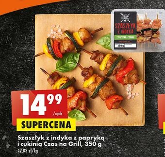 Biedronka Szaszłyk z indyka papryką i cukinią czas na grill oferta