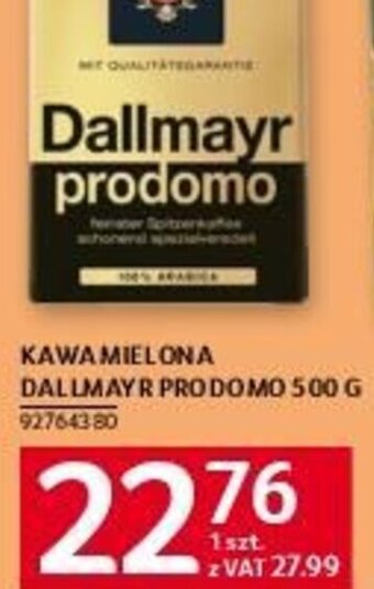 Selgros KAWA MIELONA DALLMAYR PRODOMO 500 G oferta