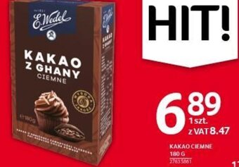 Selgros KAKAO CIEMNE 180 G oferta