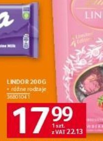 Selgros LINDOR 200G oferta