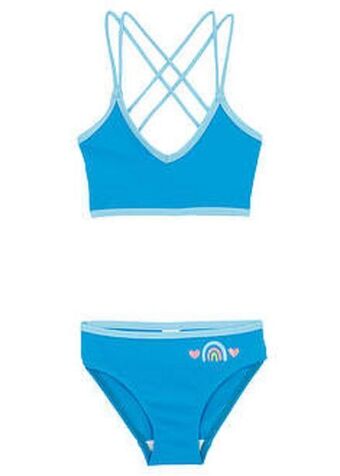BonPrix Bikini dziewczęce (2 części), ze zrównoważonego materiału oferta
