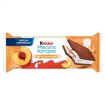 Delisso Delikatesy Kinder mleczna kanapka biszkopt z mlecznym i brzoskwiniowym nadzieniem 28 g oferta