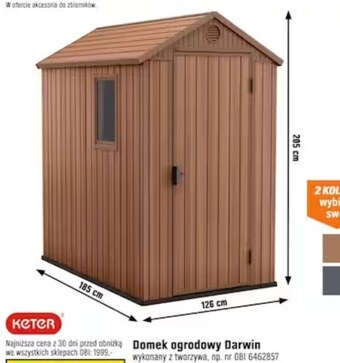 OBI Domek ogrodowy oferta