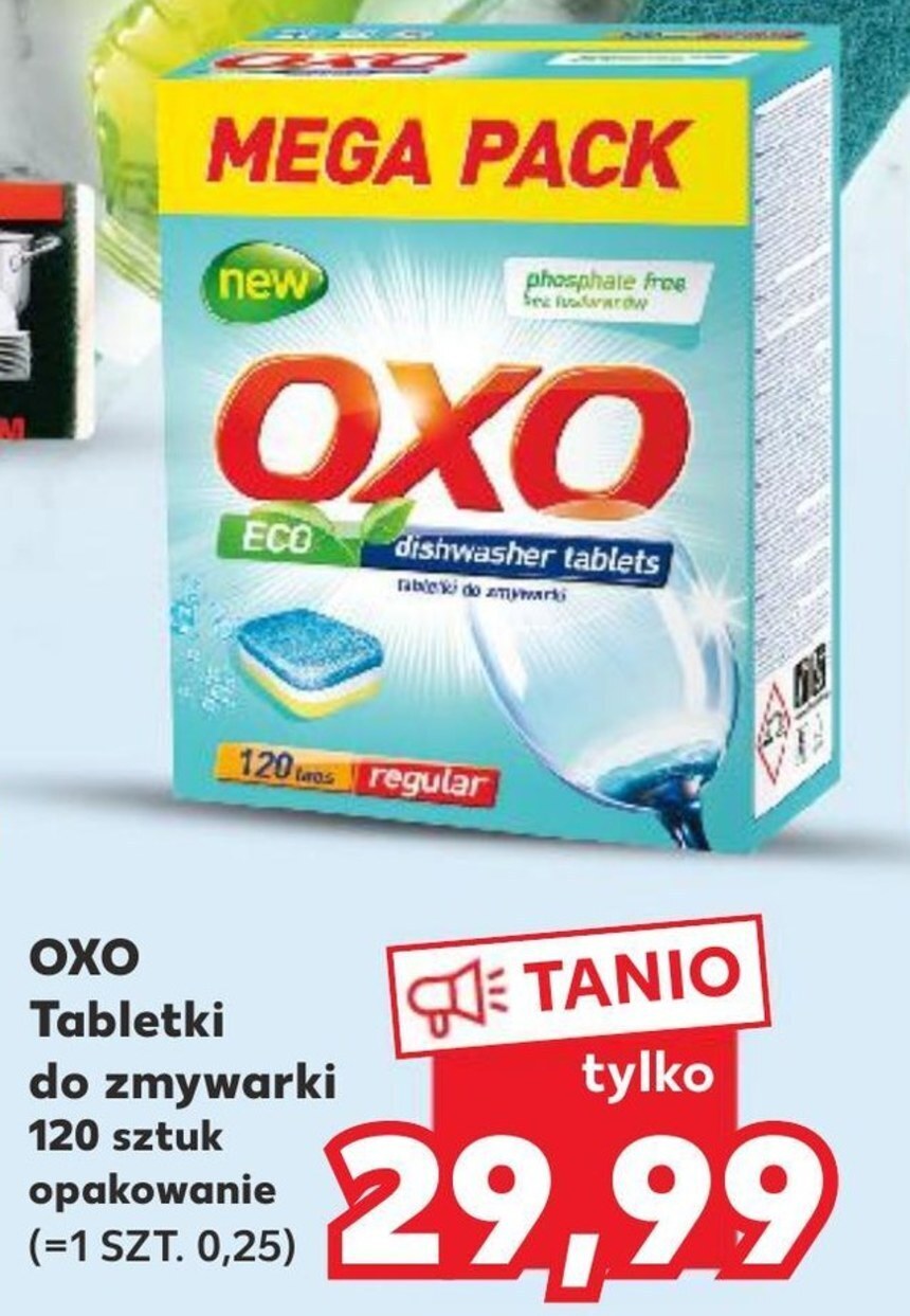Kaufland Tabletki do zmywarki oxo oferta