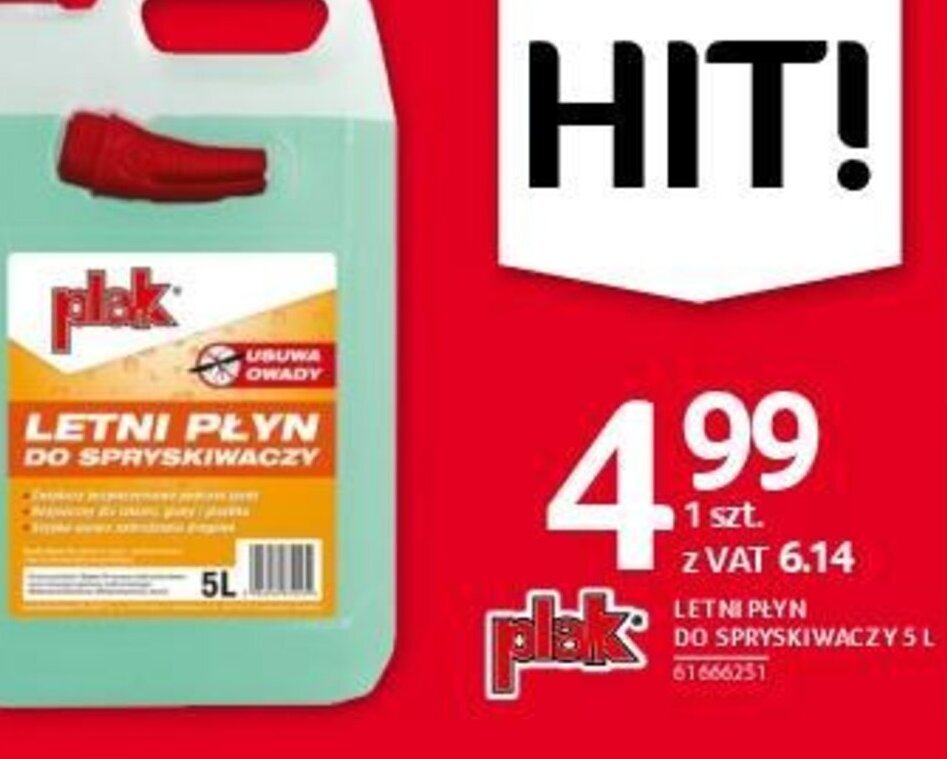 Selgros LETNI PLYN DO SPRYSKIWACZY 5 L oferta