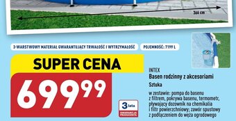 ALDI INTEX Basen rodzinny z akcesoriami Sztuka oferta