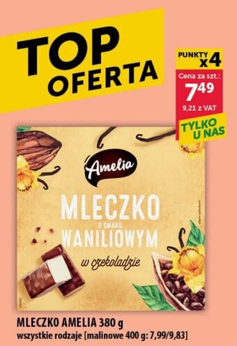 Eurocash MLECZKO AMELIA 380 g oferta
