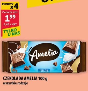 Eurocash CZEKOLADA AMELIA 100 g oferta