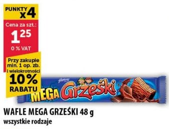 Eurocash WAFLE MEGA GRZEŚKI 48 g oferta