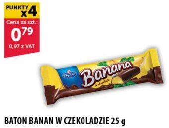 Eurocash BATON BANAN W CZEKOLADZIE 25 g oferta