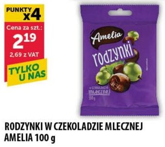 Eurocash RODZYNKI W CZEKOLADZIE MLECZNEJ AMELIA 100 g oferta