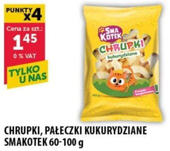 Eurocash CHRUPKI, PAŁECZKI KUKURYDZIANE SMAKOTEK 60-100 g oferta