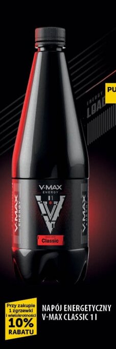 Eurocash NAPÓJ ENERGETYCZNY V-MAX CLASSIC 1 l oferta