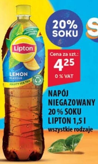 Eurocash NAPÓJ NIEGAZOWANY 20% SOKU LIPTON 1,5 I oferta