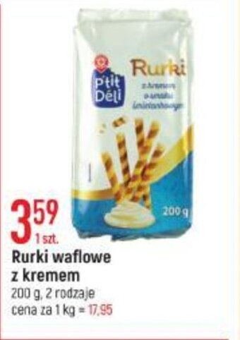 E.Leclerc Rurki waflowe z kremem 200 g oferta