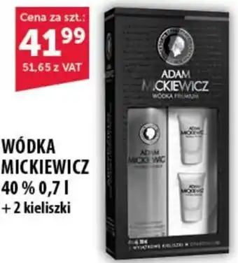 Eurocash WÓDKA MICKIEWICZ 0,7 l + 2 kieliszki oferta