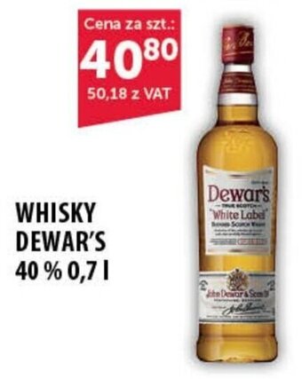 Eurocash WHISKY DEWAR'S 40% 0,7 l oferta