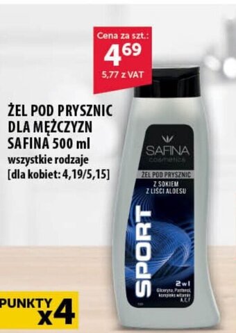 Eurocash ŻEL POD PRYSZNIC DLA MĘŻCZYZN SAFINA 500 ml oferta