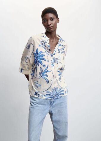 MANGO Bluzka w kwiaty oferta