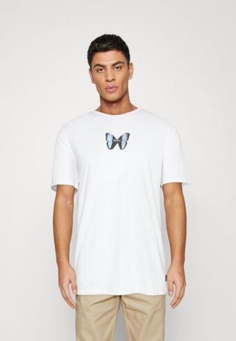 Zalando T-shirt z nadrukiem - white oferta