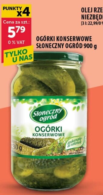 OGÓRKI KONSERWOWE SŁONECZNY OGRÓD 900 g
