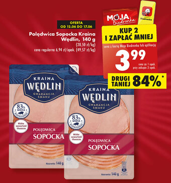 Biedronka Polędwica Sopocka Kraina Wędlin, 140 g oferta