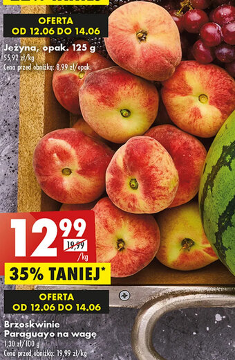 Biedronka Brzoskwinie Paraguayo na wagę 1 kg oferta
