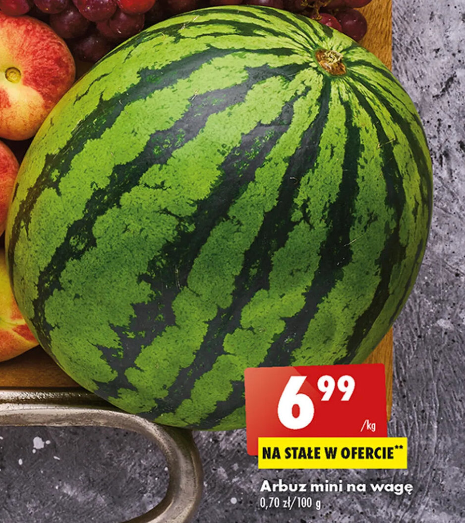 Biedronka Arbuz mini na wagę 1 kg oferta