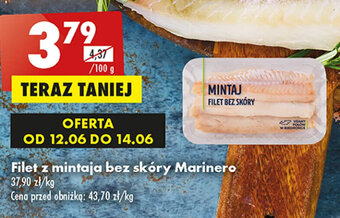 Biedronka Filet z mintaja bez skóry Marinero 100 g oferta