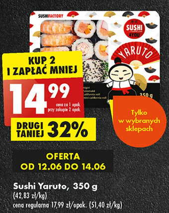 Biedronka Sushi Yaruto, 350 g oferta