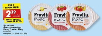 Biedronka Serek typu skandynawskiego Kvarg Fruvita, 200 g oferta