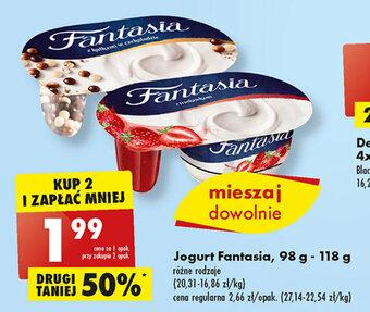 Biedronka Jogurt Fantasia, 98 g - 118 g oferta