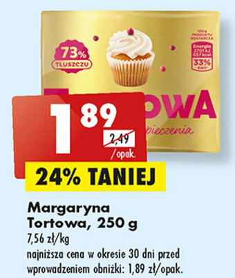 Biedronka Margaryna Tortowa, 250 g oferta