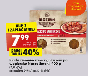 Biedronka Placki ziemniaczane z gulaszem po węgiersku Nasze Smaki, 400 g oferta