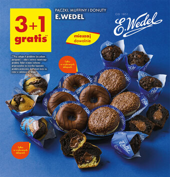 Biedronka PĄCZKI, MUFFINY I DONUTY E.WEDEL oferta