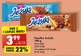 Biedronka Ciastka Jeżyki, 140 g oferta