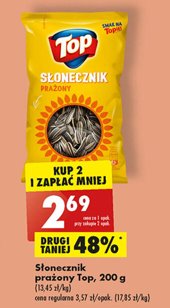 Biedronka Słonecznik prażony Top, 200 g oferta