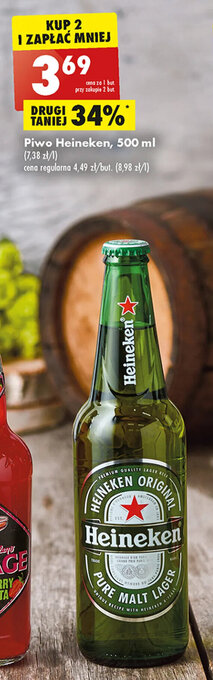 Biedronka Piwo Heineken, 500 ml oferta