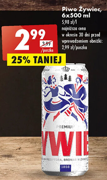 Biedronka Piwo Żywiec, 500 ml oferta