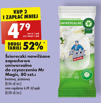 Ściereczki nawilżane zapachowe uniwersalne do czyszczenia Mr Magic, 80 szt.