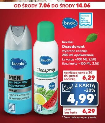 Kaufland Dezodorant fresh bevola men oferta
