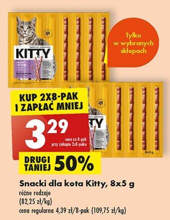 Biedronka Snacki dla kota kitty oferta