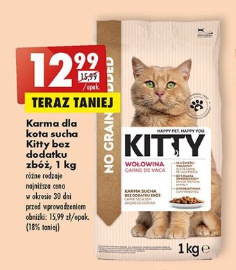 Biedronka Karma dla kota sterile z wołowiną kitty excellence oferta