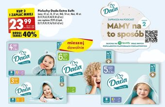 Biedronka Pieluszki dla dzieci maxi+ dada extra soft oferta